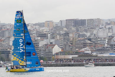 Volvo Ocean Race in Vigo - Spain.