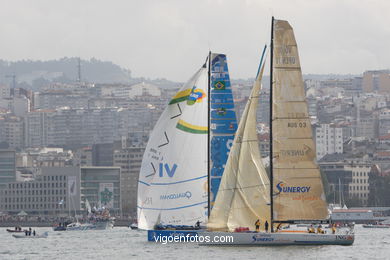 Volvo Ocean Race in Vigo - Spain. 
