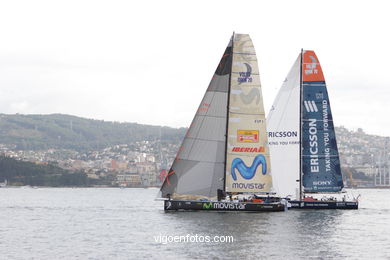 Volvo Ocean Race in Vigo - Spain.