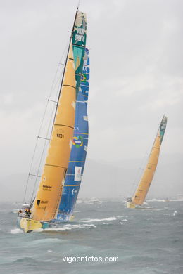 Volvo Ocean Race in Vigo - Spain.