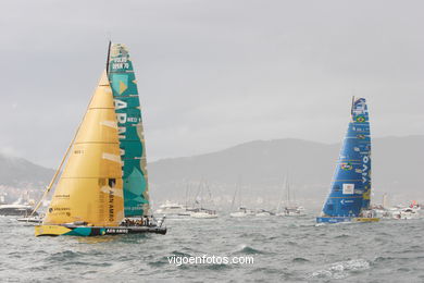 Volvo Ocean Race in Vigo - Spain. 