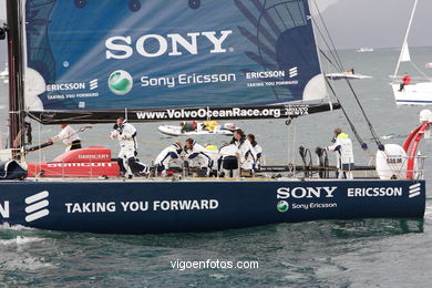 Volvo Ocean Race in Vigo - Spain. 