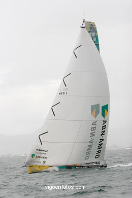 Volvo Ocean Race in Vigo - Spain.