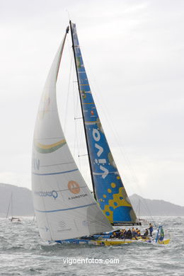 Volvo Ocean Race in Vigo - Spain. 
