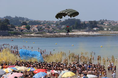 Aerial exhibition. Patrulla Águila, F18..