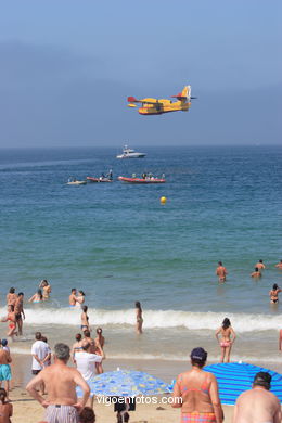 Canadiar apagafuegos. Exhibición aérea de Vigo en la Playa de Samil. Agosto de 2006.