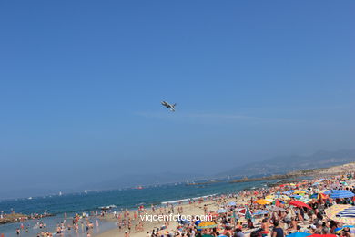 Aviones Harriers. Exhibición aérea de Vigo en la Playa de Samil. Agosto de 2006.