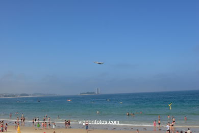 Aviones Harriers. Exhibición aérea de Vigo en la Playa de Samil. Agosto de 2006.