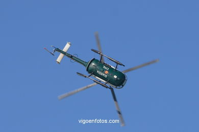 Helicopter. Air accident. Airshow 2006. Vigo (Spain).