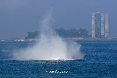 Helicopter. Air accident. Airshow 2006. Vigo (Spain).