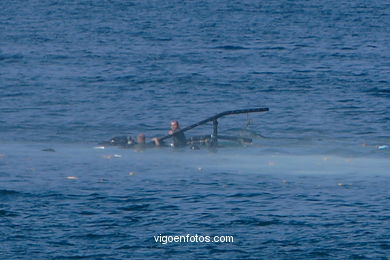 Helicopter. Air accident. Airshow 2006. Vigo (Spain).