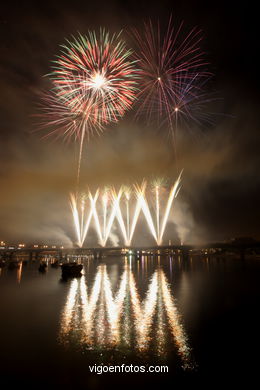 Celebrations of Bouzas. Fireworks. 2006.
