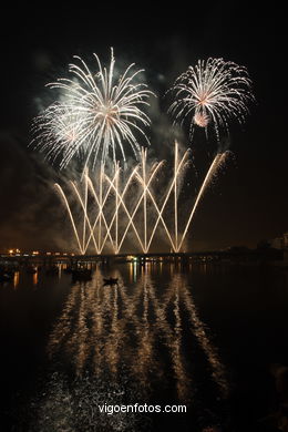 Celebrations of Bouzas. Fireworks. 2006.