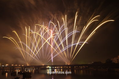 Celebrations of Bouzas. Fireworks. 2006.