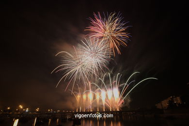 Celebrations of Bouzas. Fireworks. 2006.