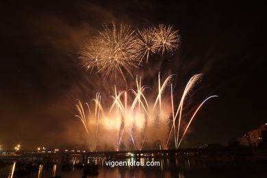 Celebrations of Bouzas. Fireworks. 2006.