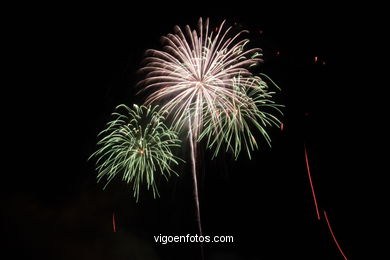 Fuegos artificiales de las Fiestas de Bouzas 2007 (15/07/2007).