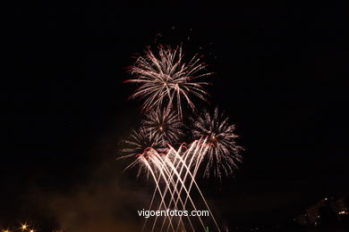 Fuegos artificiales de las Fiestas de Bouzas 2007 (15/07/2007).
