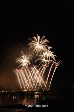 Fuegos artificiales de las Fiestas de Bouzas 2007 (15/07/2007).