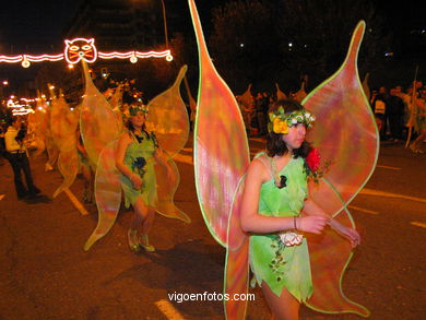 Carnaval 2004 - Comparsas en el Entierro de la Sardina (Vigo).