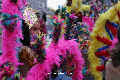 Carnaval 2005 - Desfile de comparsas en el S�bado de Carnaval (Vigo). 