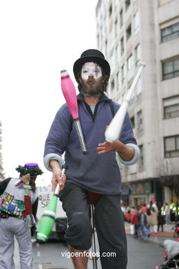 Carnaval 2005 - Desfile de comparsas en el S�bado de Carnaval (Vigo). 