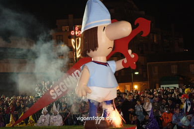 Juicio y quema del meco. Carnaval 2005.