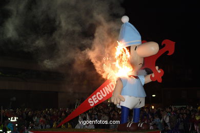 Juicio y quema del meco. Carnaval 2005.
