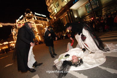 Carnaval 2007 - Comparsas en el Entierro de la Sardina (Vigo).