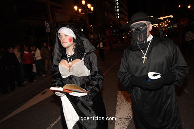 Carnaval 2007 - Comparsas en el Entierro de la Sardina (Vigo). 