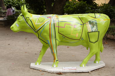 Cow Parade 2007 (Cowparade in Vigo, Spain). 