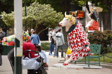 Cow Parade 2007 (Alameda de Vigo). 