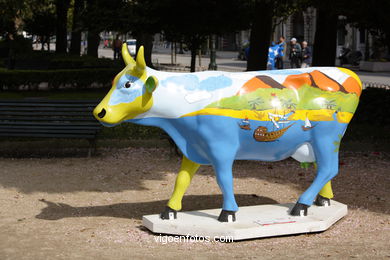 Cow Parade 2007 (Cowparade in Vigo, Spain). 