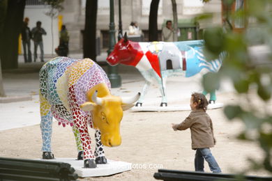 Cow Parade 2007 (Alameda de Vigo). 