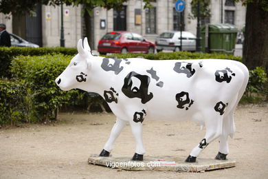 Cow Parade 2007 (Cowparade in Vigo, Spain). 