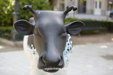 Cow Parade 2007 (Alameda de Vigo). 