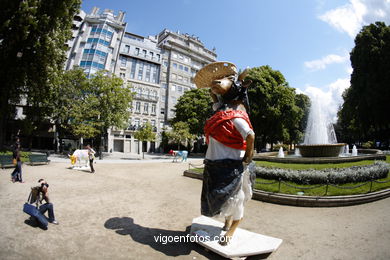 Cow Parade 2007 (Alameda de Vigo). 