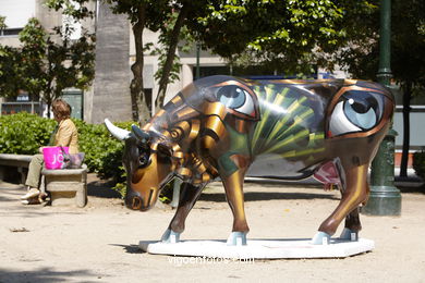 Cow Parade 2007 (Cowparade in Vigo, Spain). 