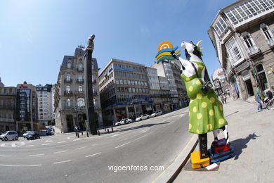 Cow Parade 2007 (Alameda de Vigo). 