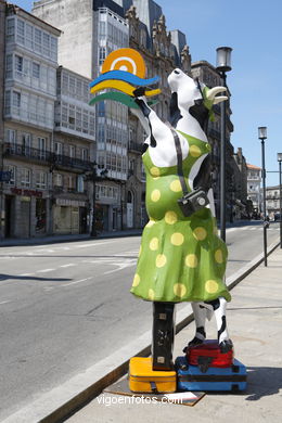 Cow Parade 2007 (Alameda de Vigo). 
