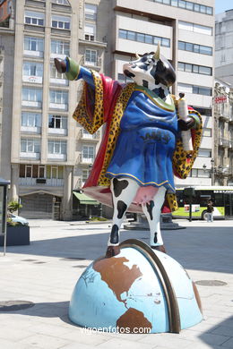 Cow Parade 2007 (Alameda de Vigo). 