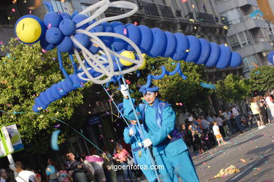 Fiesta de la batalla de las flores de Vigo (09/06/2006).