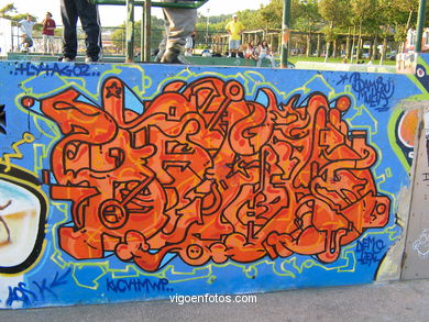 Graffiti en Samil.