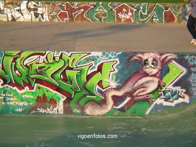 Graffiti en Samil. 