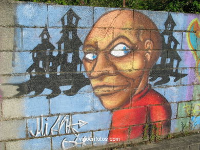 Graffiti en la calle Guixar. 