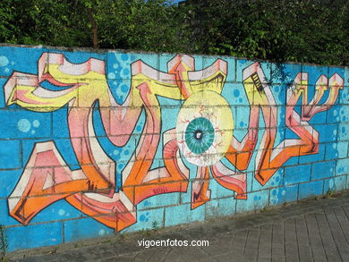 Graffiti en la calle Guixar. 
