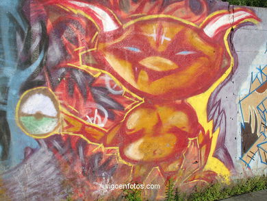 Graffiti en la calle Guixar.
