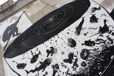 Graffiti en calle Dr Carlos Colmeiro Laforet. 