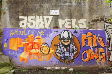 Graffiti en calle Dr Carlos Colmeiro Laforet. 