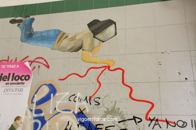 Graffiti en calle Dr Carlos Colmeiro Laforet. 